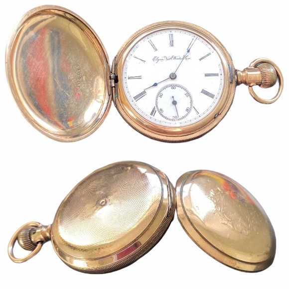 SOLD🚫Elgin Gold Keystone Hunter Case Pocket Watch - Picture 5 of 12